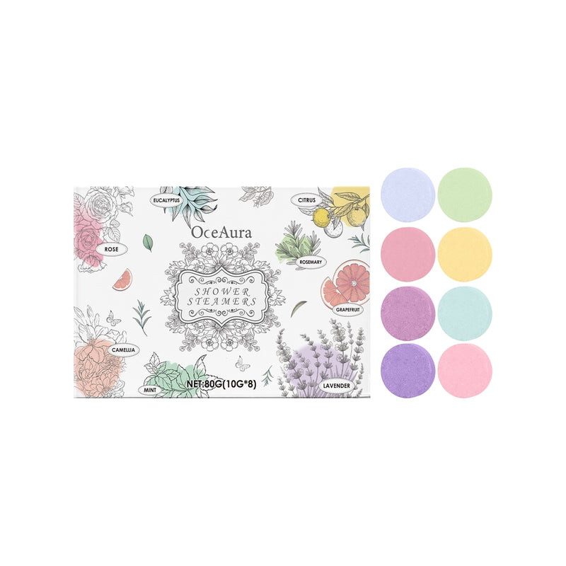 MISTIQ Aromatherapy Shower Steamers — 8-Pack Botanical Scents
